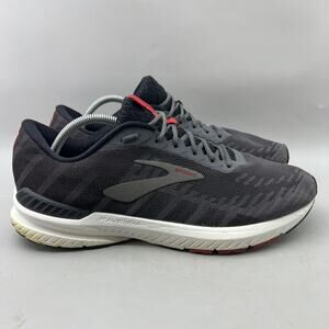 Brooks Ravenna 10 Running Shoes Men Size 11.5 Gray Red Comfort Low Top Sneakers